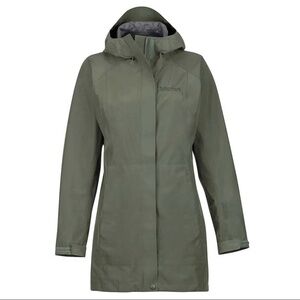 Marmot Green Rain Coat Jacket Essential Gore-Tex Women Size XL Waterproof $230
